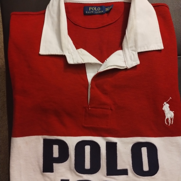 Long Sleeve Polo Ralph Lauren Rugby Shirt - Picture 2 of 5